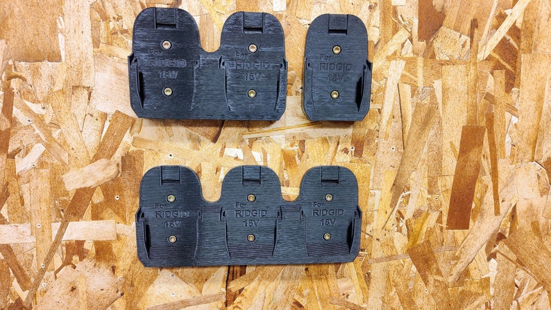 Wandhalterung für Ridgid 18V Batterien in 1, 2 oder 3 Batterie Versionen Bild 4