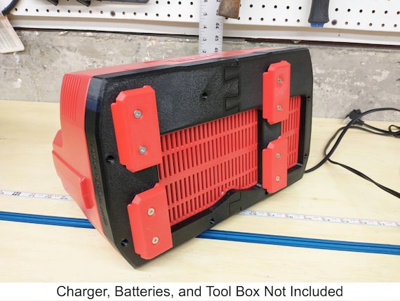 Packout Mount for Milwaukee M18 M12 6 battery Rapid Charger