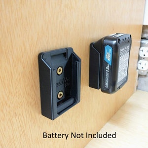 Makita 12v CXT Battery Wall Mount (2, 4, or 6 pack)