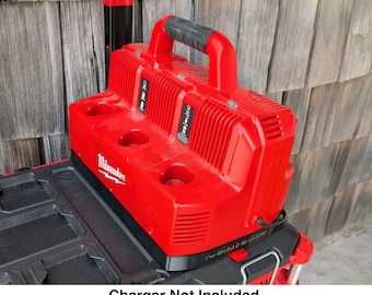 Packout Mount für Milwaukee M18 & M12 Schnellladestation mit 6 Akkus 48-59-1807 **LADEGERÄT NICHT ENTHALTEN**