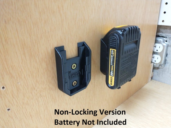 Wall Mount For DeWalt DCB112 Charger With Optional 20v Max Battery Mounts