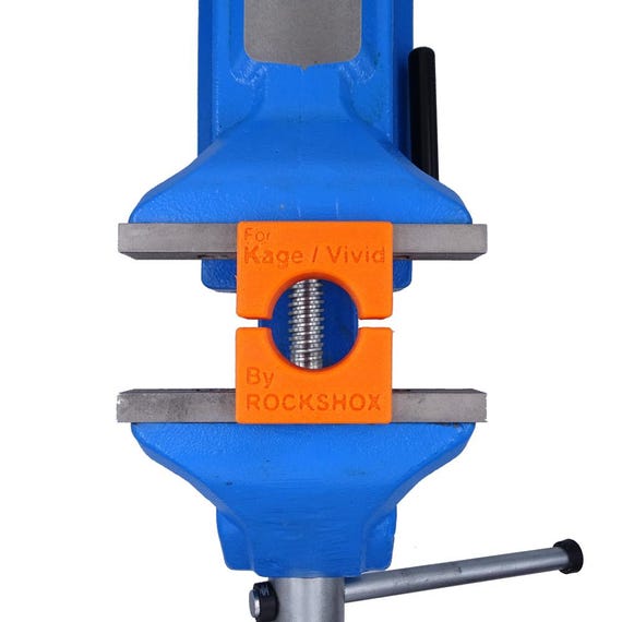 Rockshox Rear Shock Body Vise Blocks for Kage, Vivid With Magnets