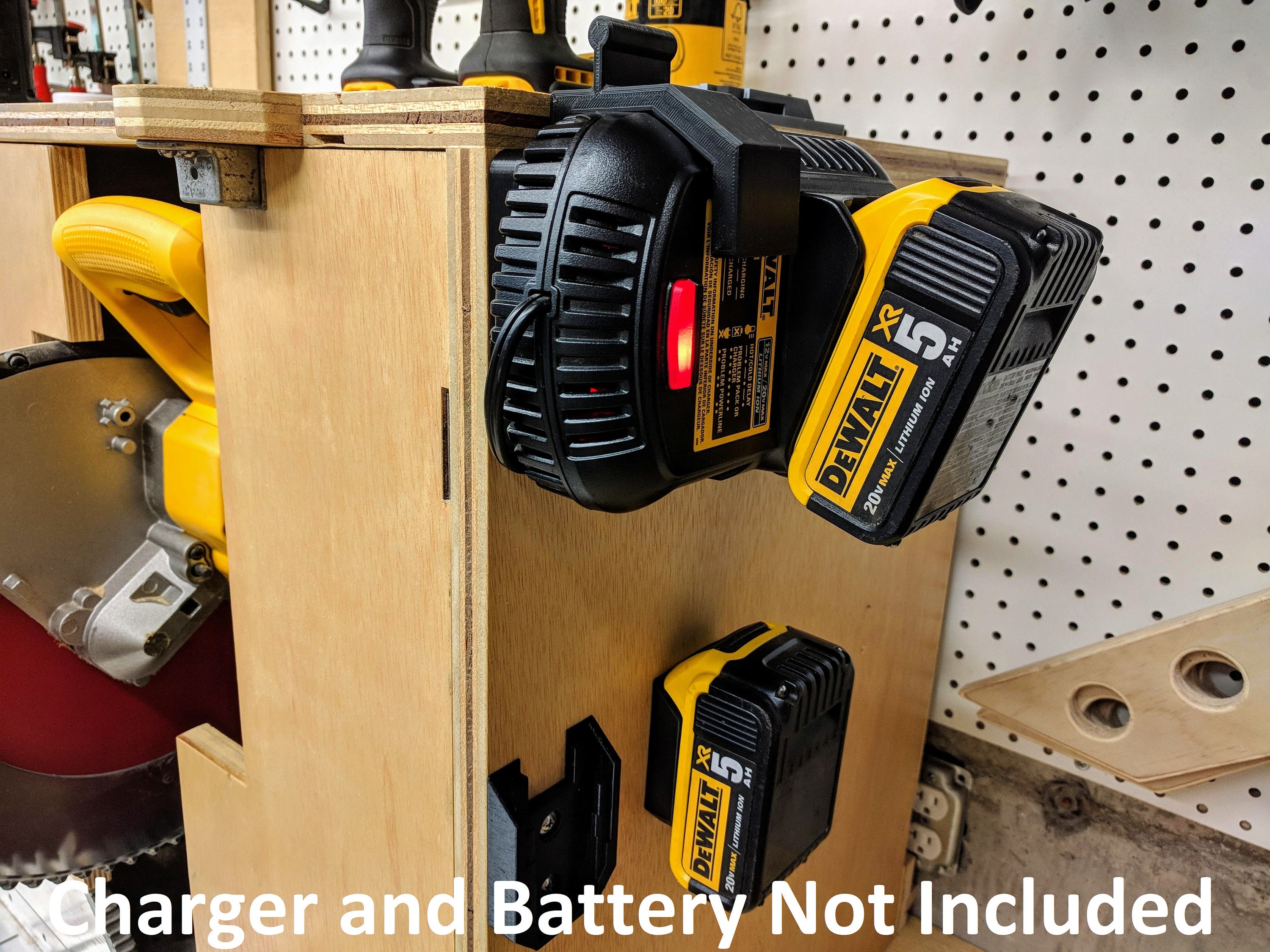Wall Mount for Dewalt DCB101 & DCB119 Charger With Optional Etsy
