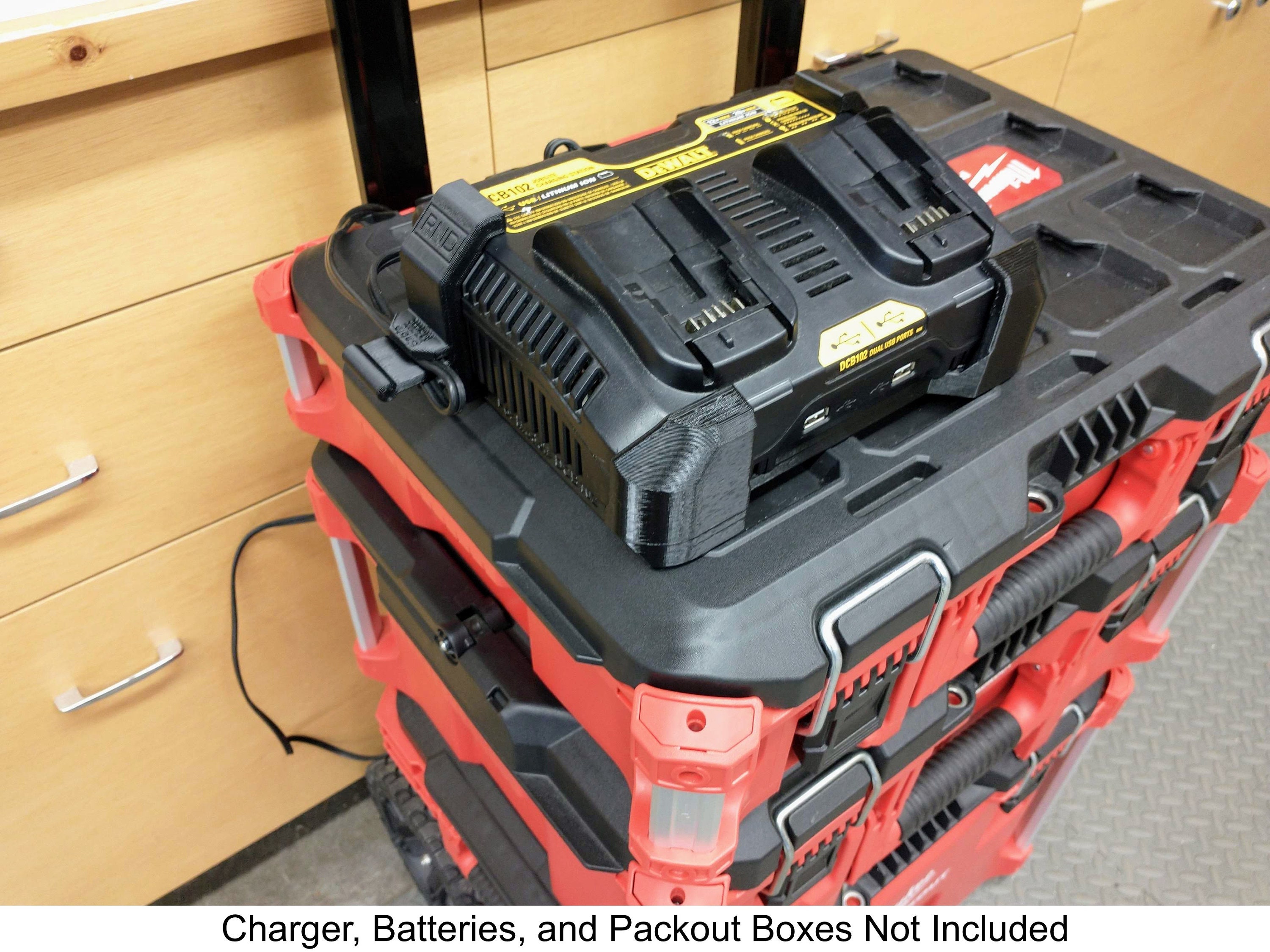 DeWalt DCB102 デュアルポート充電器用パックアウトマウント **充電器 