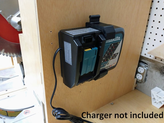 Makita Dc18rc Charger Wall Mount Holder With Optional 18v Etsy