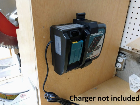 Makita Dc18rc Charger Wall Mount Holder With Optional 18v Etsy