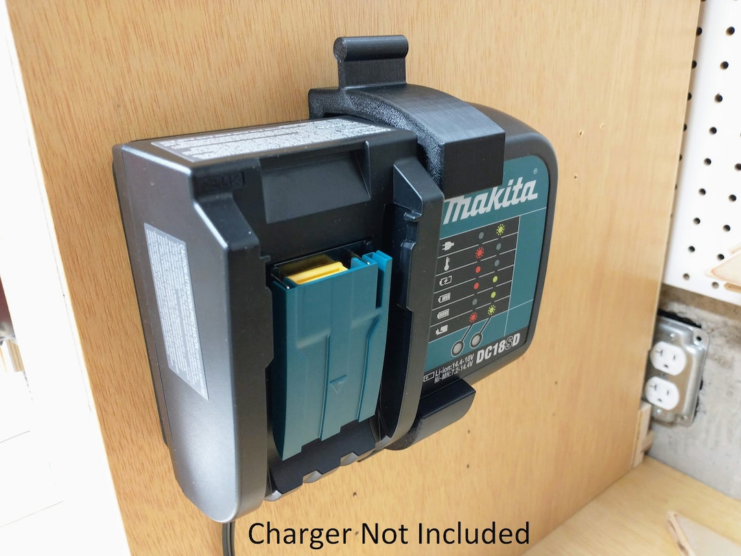 Wall Mount for Makita DC18SD Charger With Optional 18V Battery Etsy