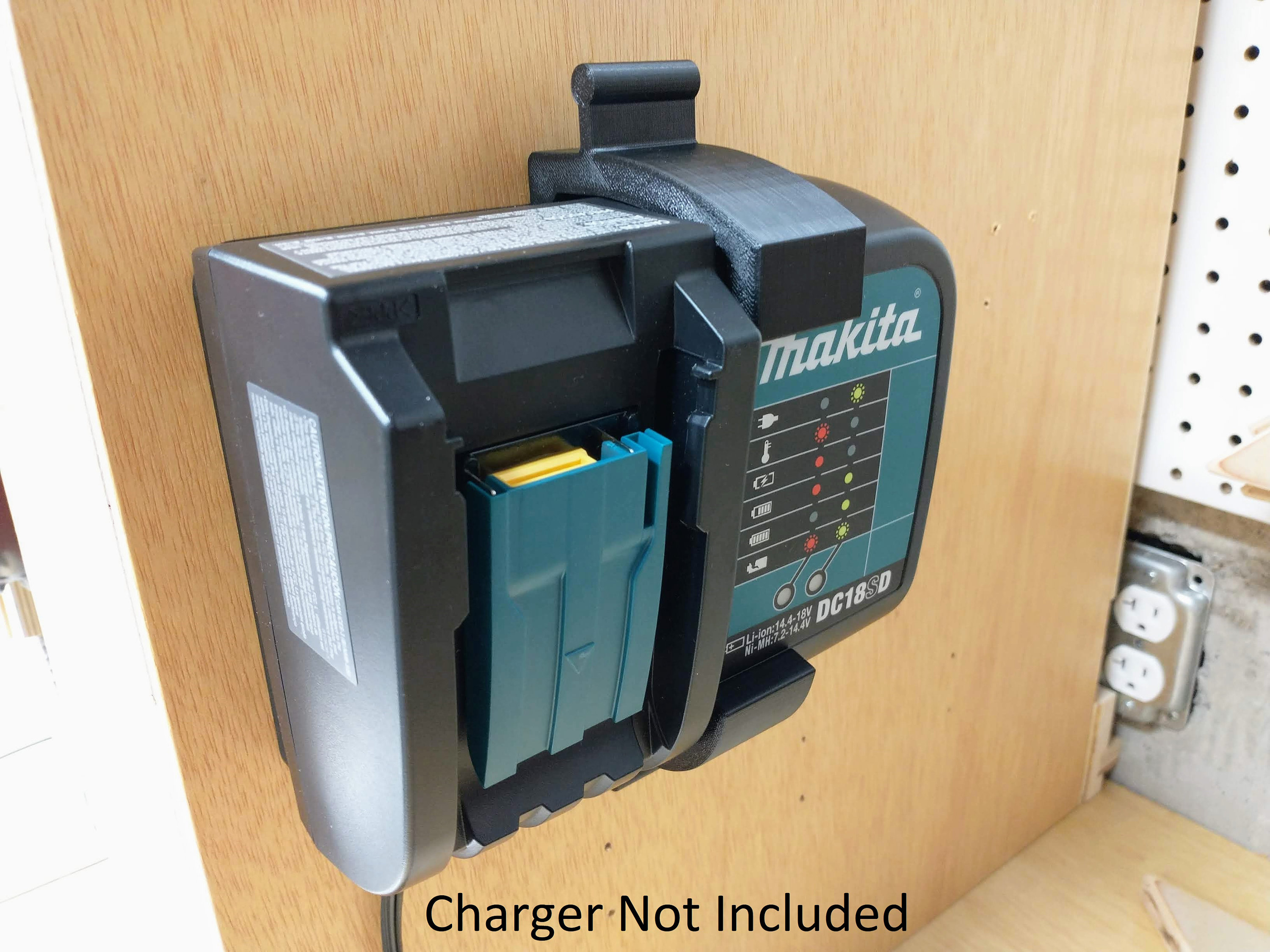 Chargeur de batterie,Support de rangement mural pour Machine,dispositifs de  fixation adaptés à Bosch pour Makita 18V- blue[D61170] - Cdiscount Auto