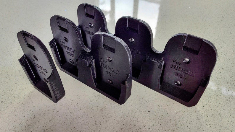 Wandhalterung für Ridgid 18V Batterien in 1, 2 oder 3 Batterie Versionen Bild 6