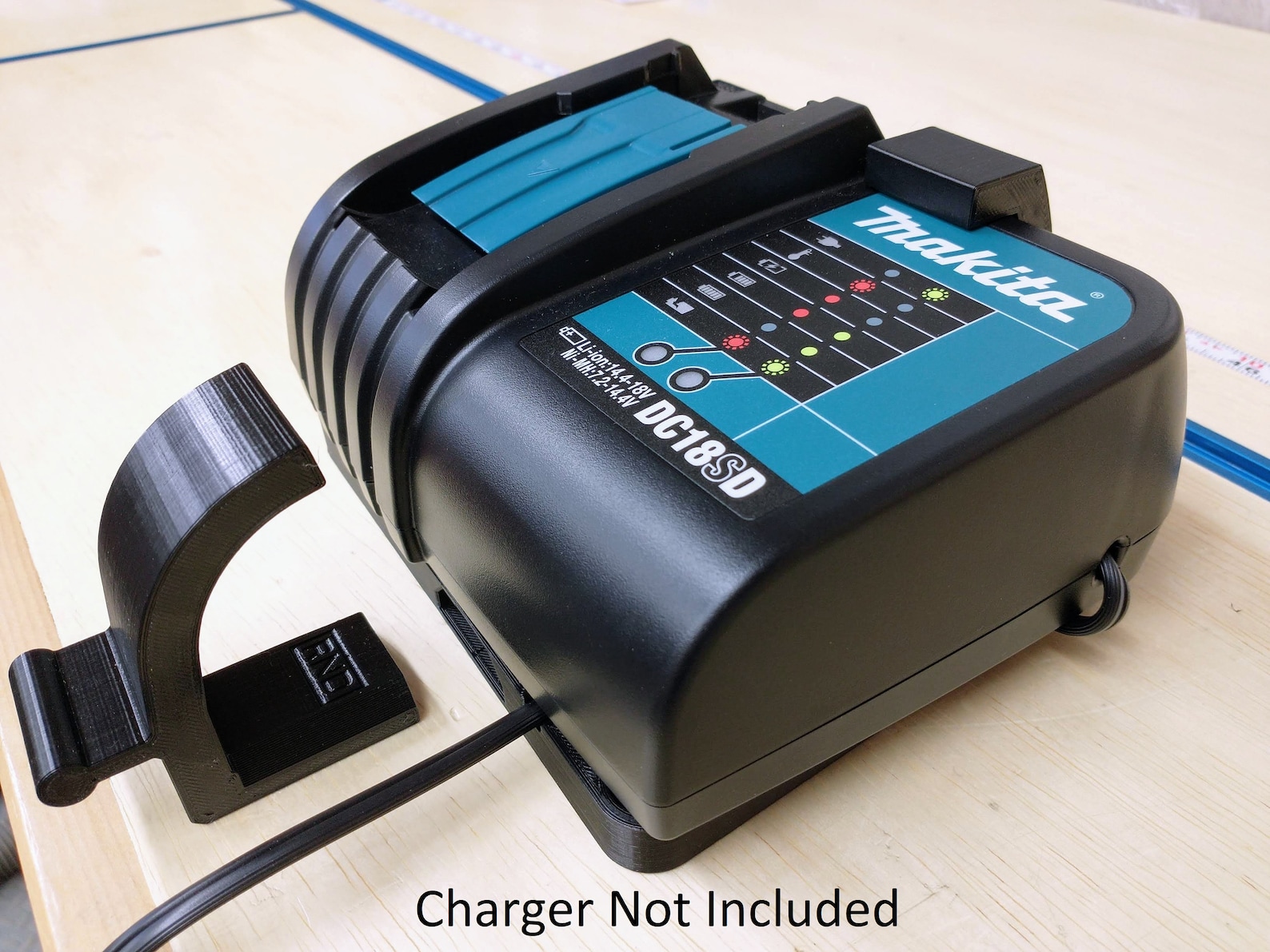 Wall Mount for Makita DC18SD Charger With Optional 18V Battery Etsy