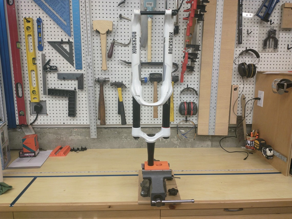 Suspension Fork Steerer Tube Vise Clamp Block Holder for Etsy