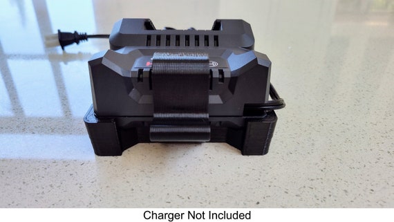 Wall Mount For Bosch BC660 Charger – Made In USA, Optional 18V Battery Mounts