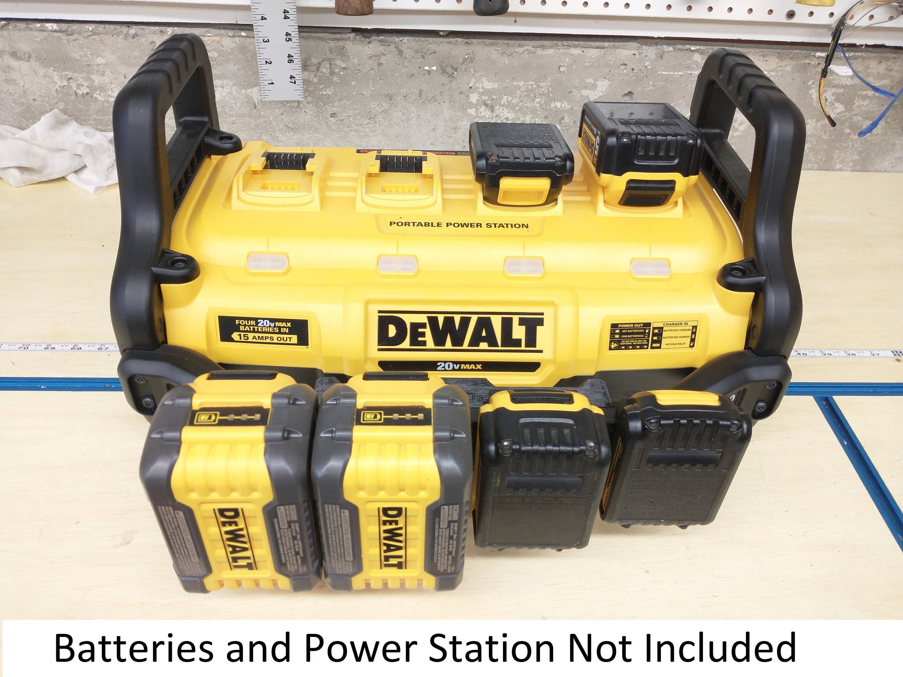 4-battery Dewalt 20V/60V Flexvolt Mount for Dewalt DCB1800 Power Station **power  Station Not Included!** - Etsy