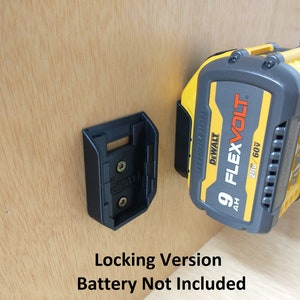 DeWalt 20V Batterie-Wandhalterung (2, 4, 6 oder 8 Pack), Locking oder Non Locking Design