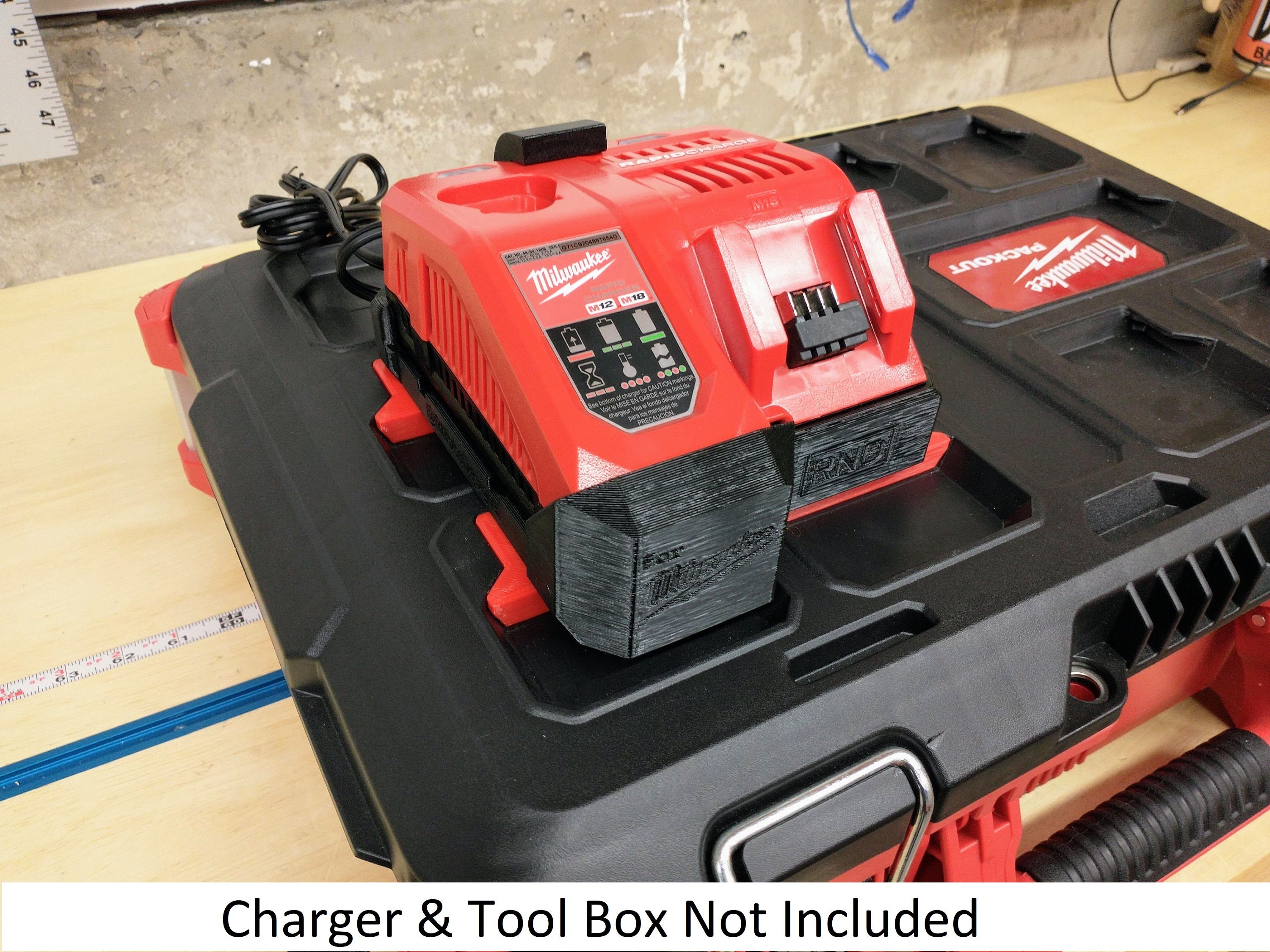 Packout Mount for Milwaukee M12 M18 Charger model 48 59 1812