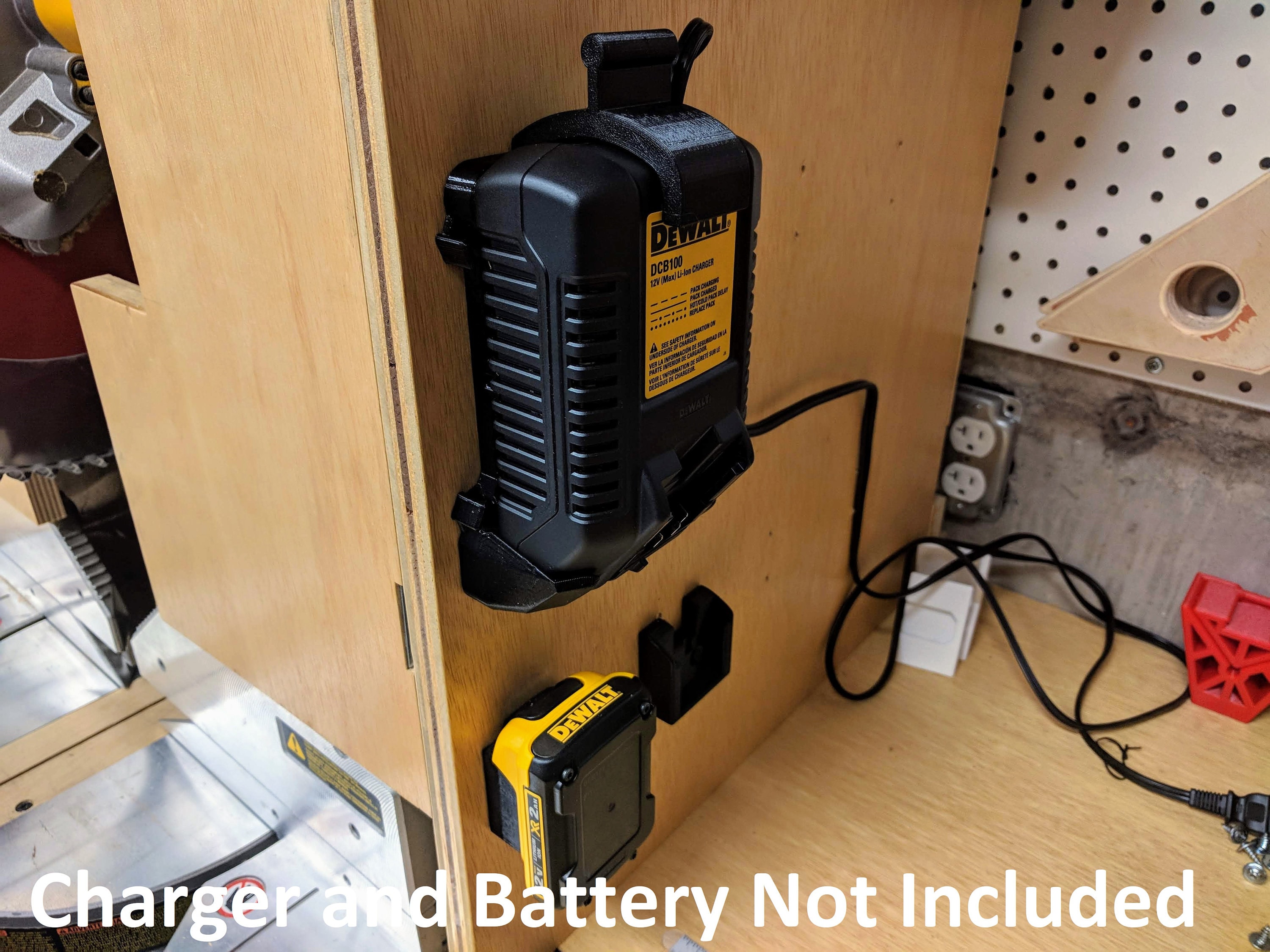 Wall Mount for DeWalt DCB100 Charger with Optional 12v Max Etsy
