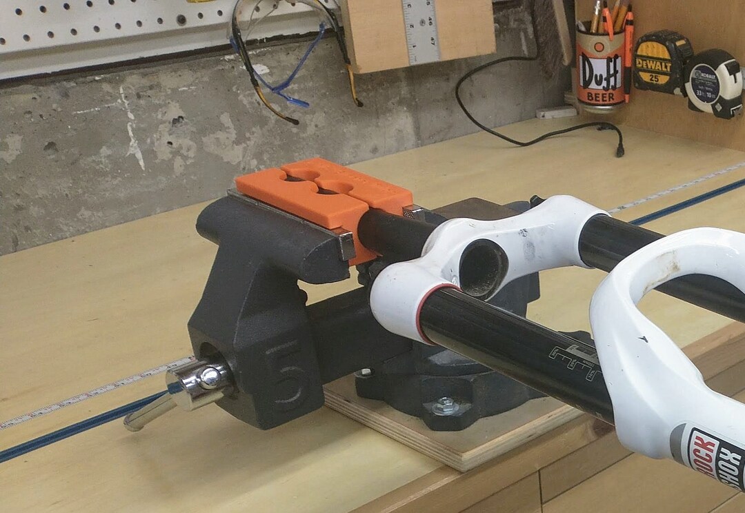 Suspension Fork Steerer Tube Vise Clamp Block Holder for Overhaul / Maintenance Etsy