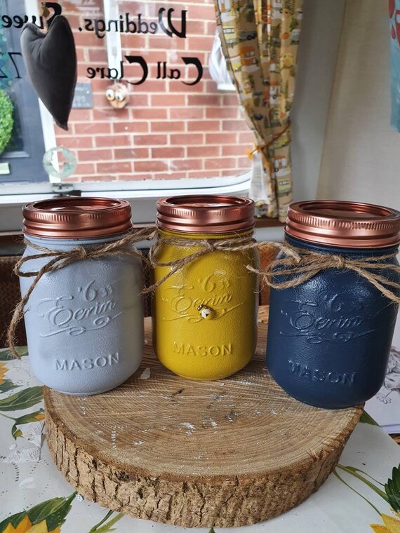 mustard tea coffee sugar jars
