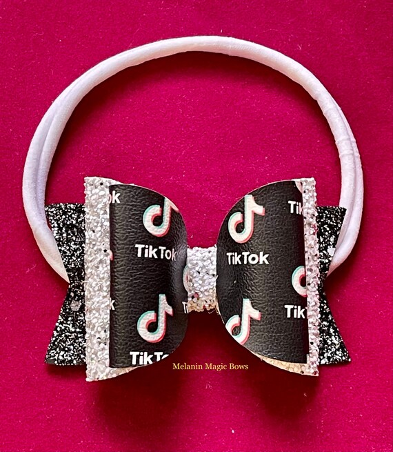 3.5 inch Tik Tok Bow HEADBAND Etsy
