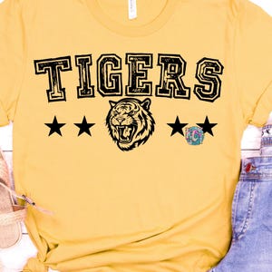 Tigers Mascot Varsity Stars PNG, Tigers PNG, Tigers Mascot, Mascot png, Tigers School spirit, Tigers, PNG