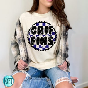 Checkered Griffin png, Griffins School spirit, Griffin Mascot PNG , Griffin Stacked