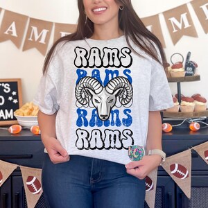 Rams Mascot DTF, Rams School spirit, Rams, Rams Clipart Mascot, Ready to Press