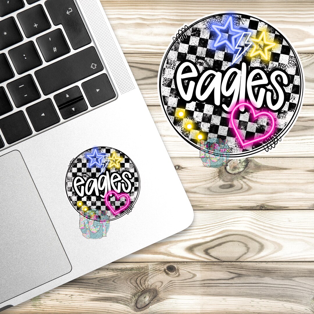 Eagles Mascot Sticker, Watercolor, Eagles Mascot, Mascot Sticker ...