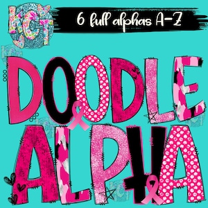 Pink/Black Alpha set, Download png, Alpha pack