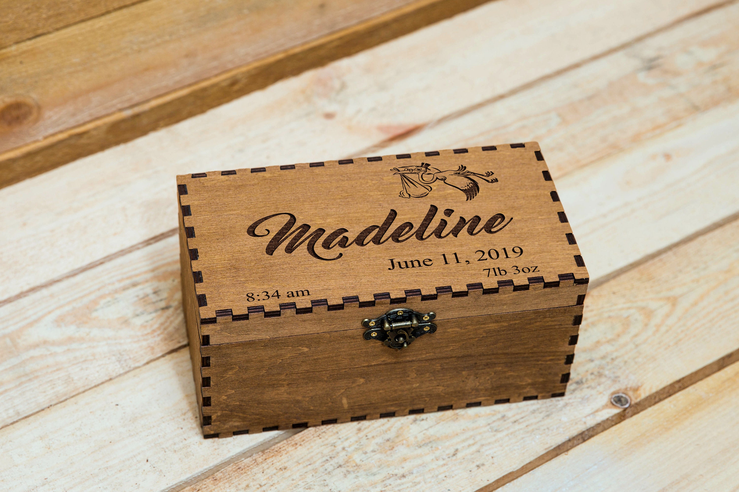 Unique Baby Memory Box Baby Keepsake Box First Birthday Etsy