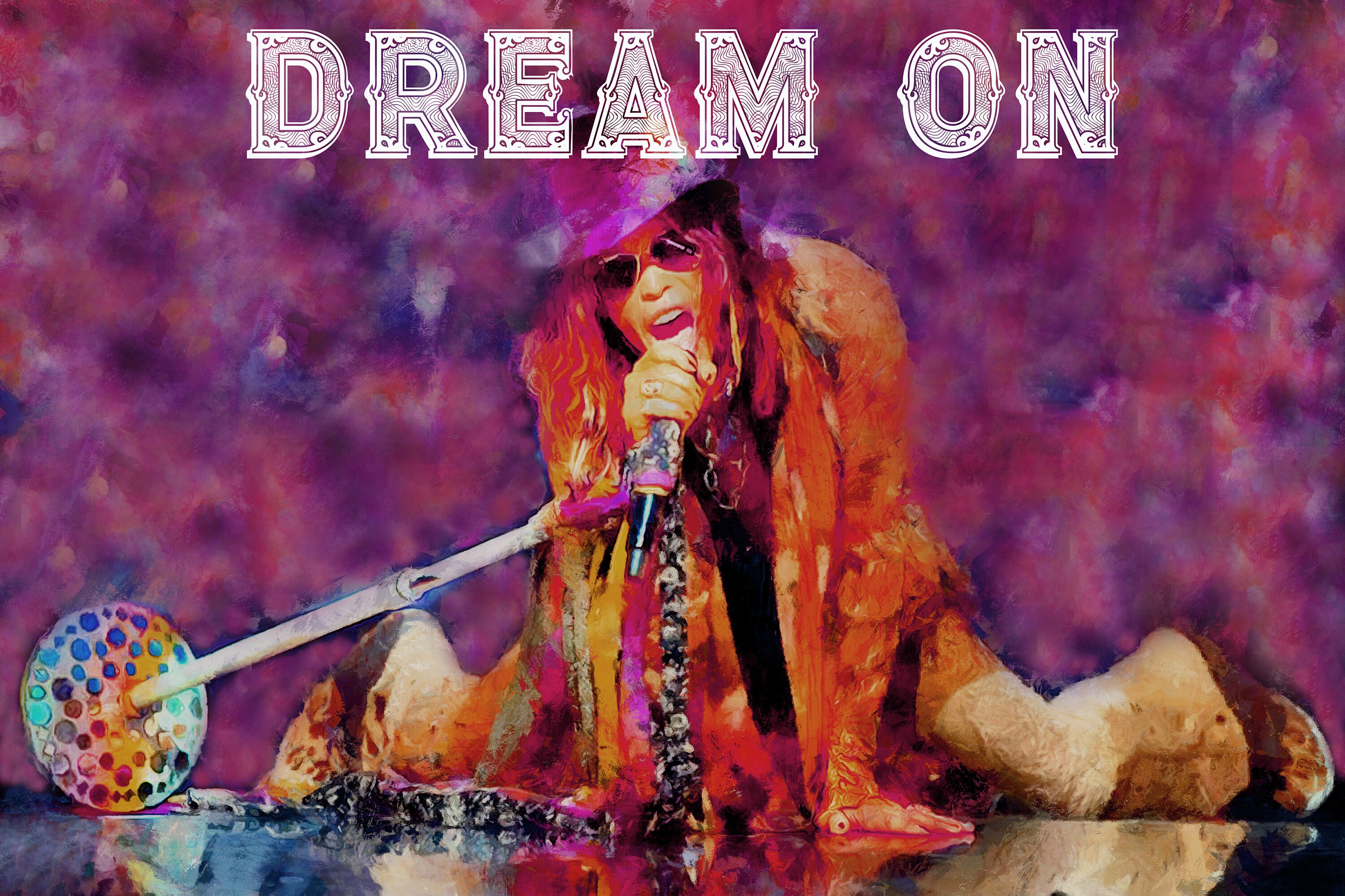 Aerosmith Steven Tyler Dream On Poster 12x18 Etsy