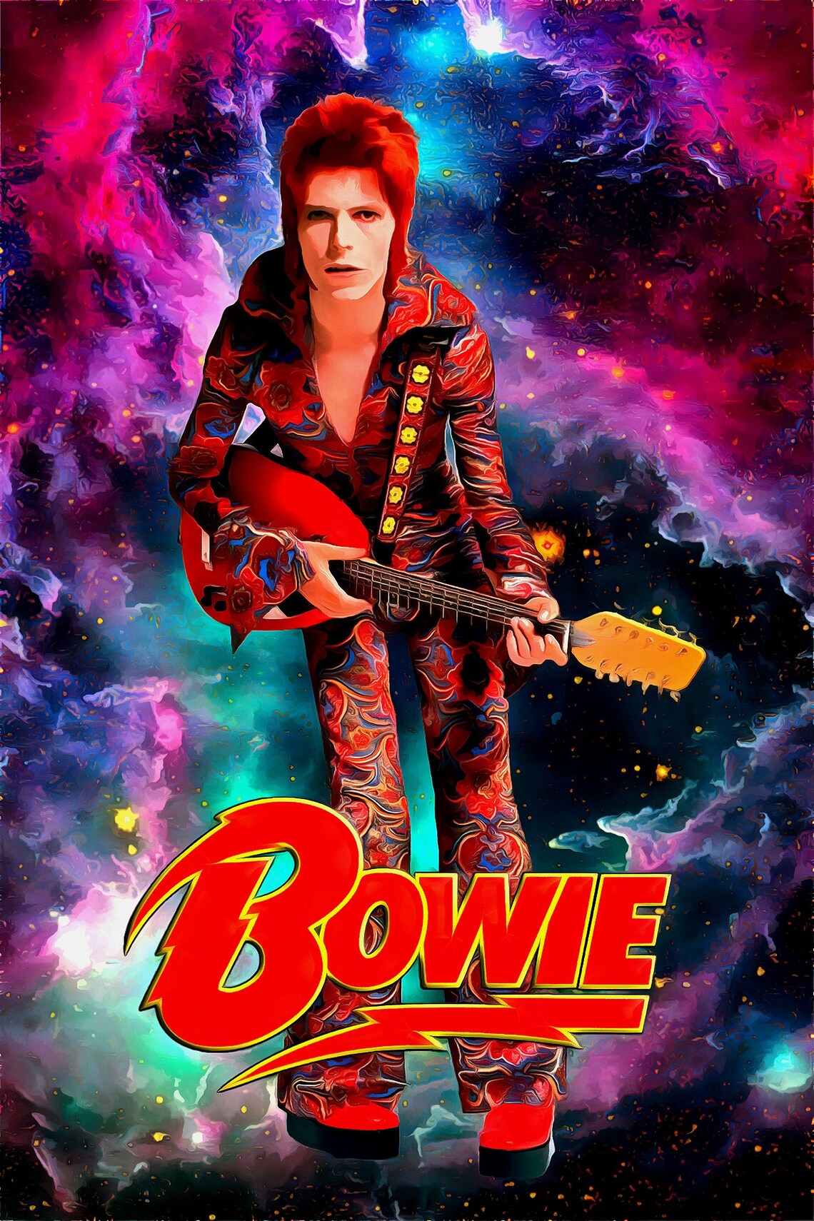 David Bowie Starman Poster Art 12x18 Printable Etsy David Bowie Starman Poster Art 12x18 Printable Etsy