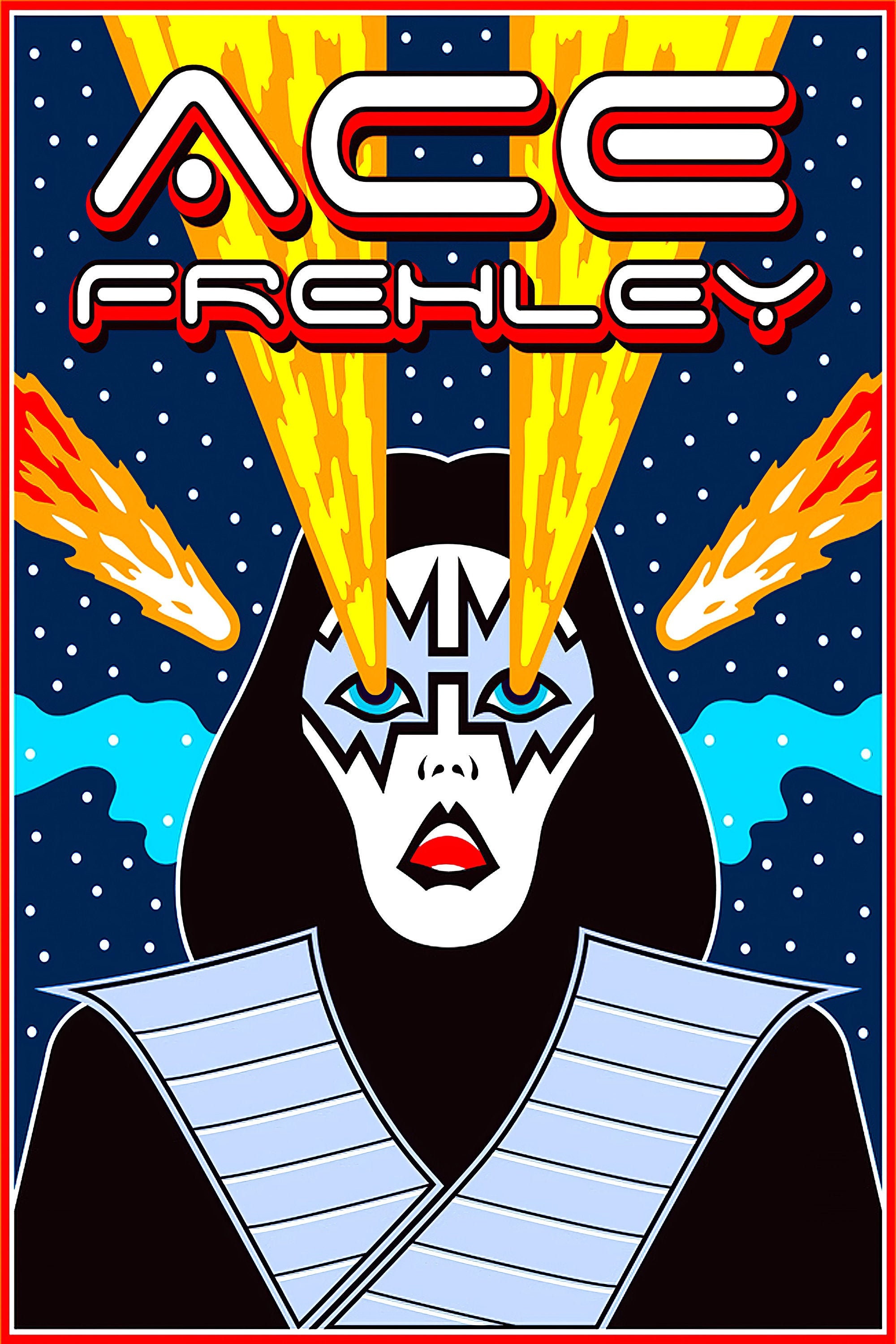 Kiss Rock Band Ace Frehley Rock Poster Etsy Kiss Rock Band Ace Frehley Rock Poster Etsy