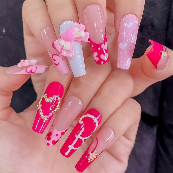 45 Eye-Catching Barbie Nail Designs To Ideas To Elevate Your Nail Game | Nail  designs, Pink nail designs, Pink nails
