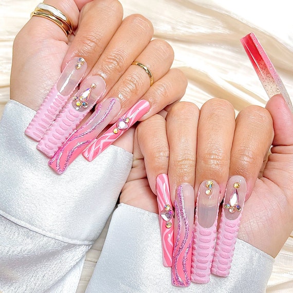 Super long 2024 acrylic nails