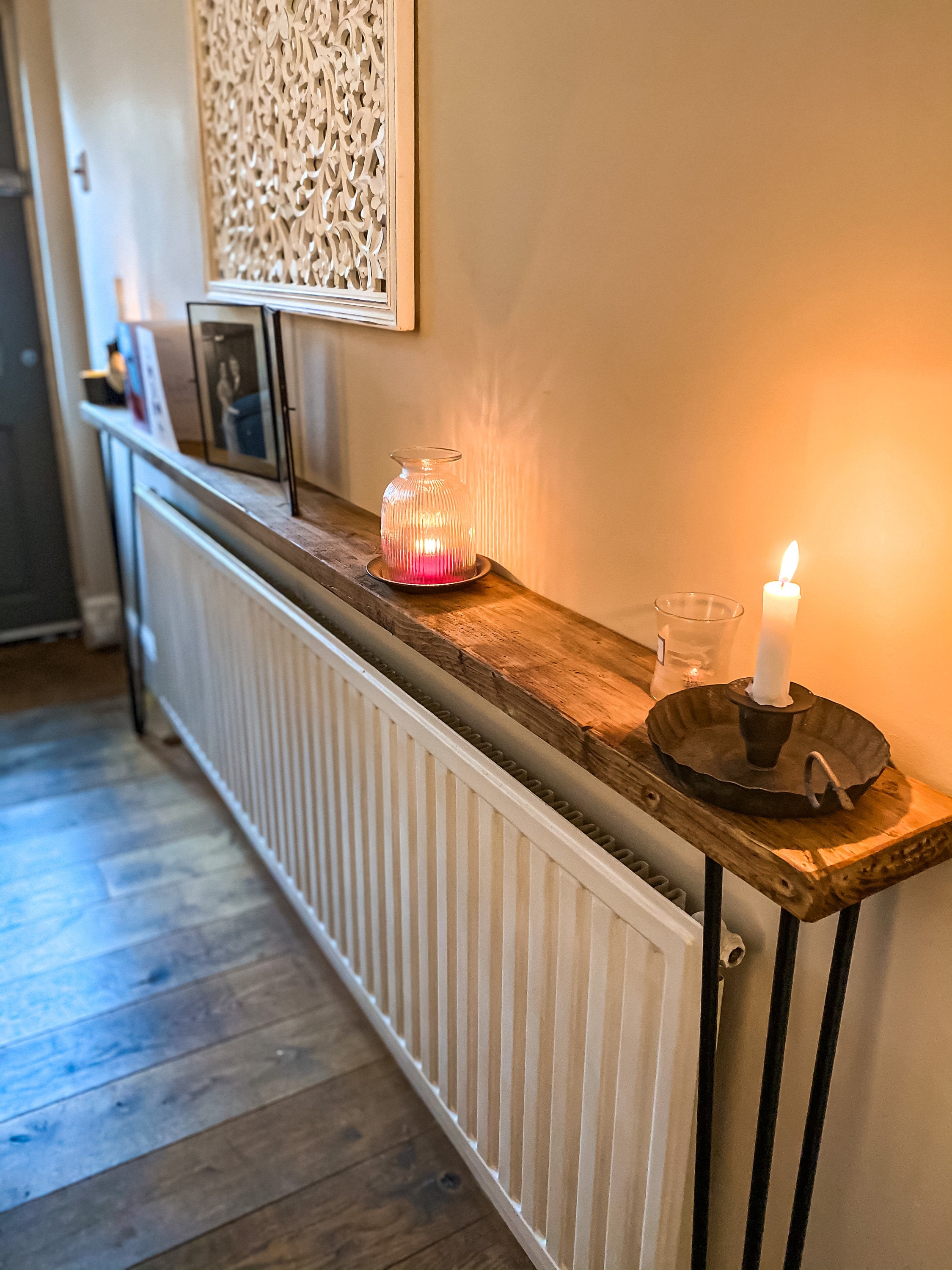 Console Table Console Radiator Table Rustic Hallway Table Etsy
