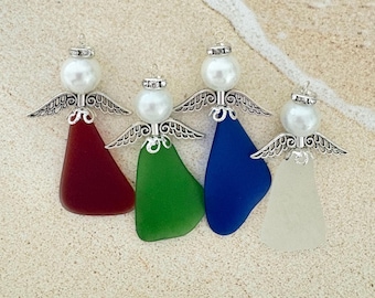 Sea Glass Angels – Christmas Tree Decor, Keepsake Ornaments