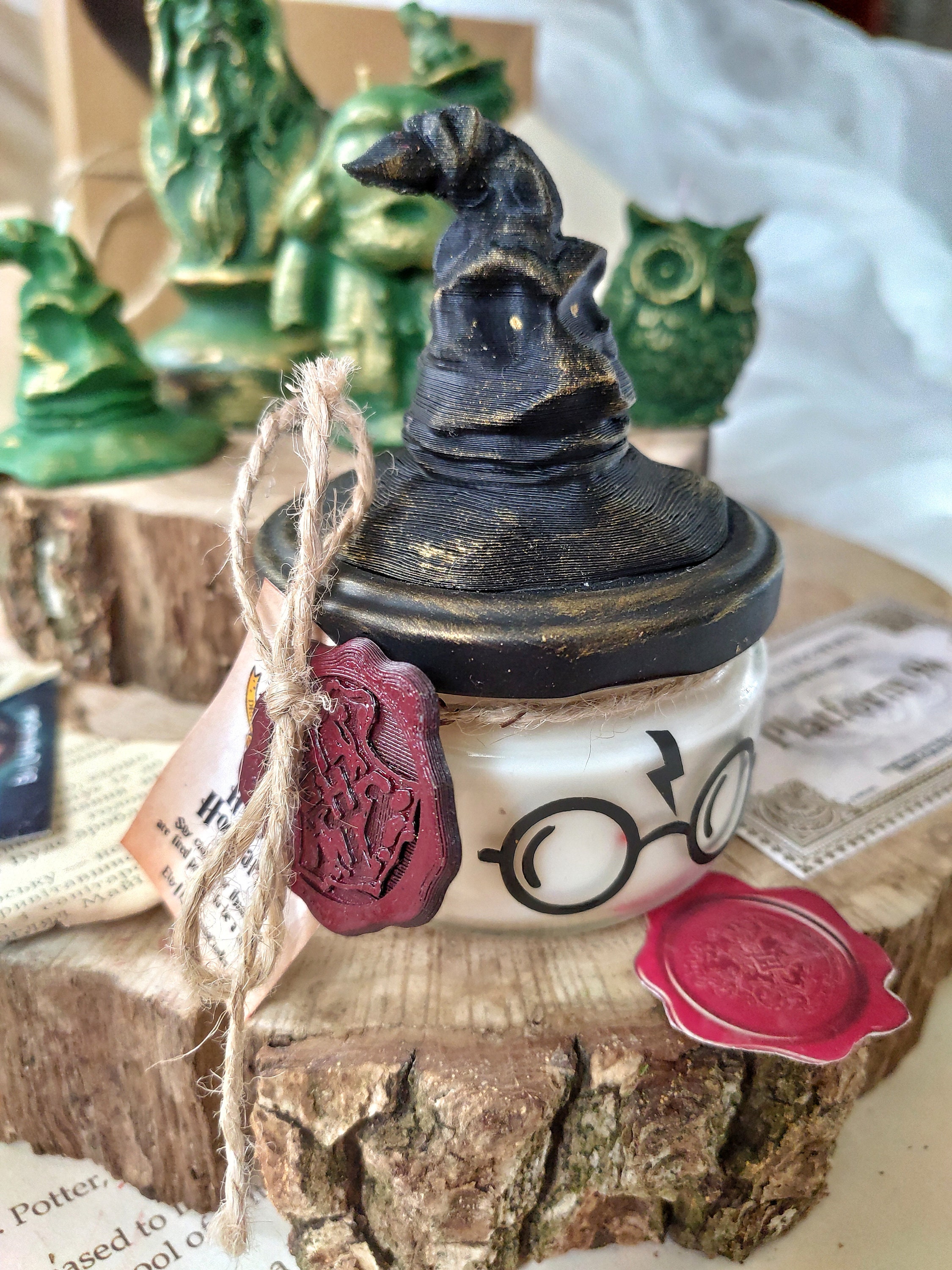 XXL candle set Slytherin Harry Potter Scented Candle Etsy