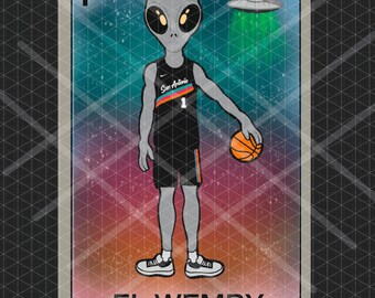 El Wemby Lotería Card Digital Download