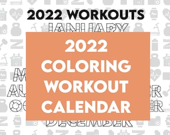 Workout Calendar | Etsy