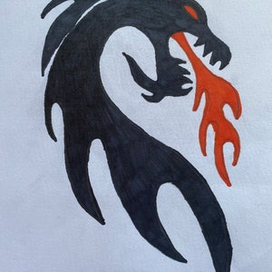 Black Dragon Silhouette