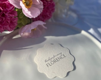 Printed place cards ,Wedding place cards ,Name place cards,Modern name cards wedding, Modern Wavy place card, Engagement, Bridal Shower