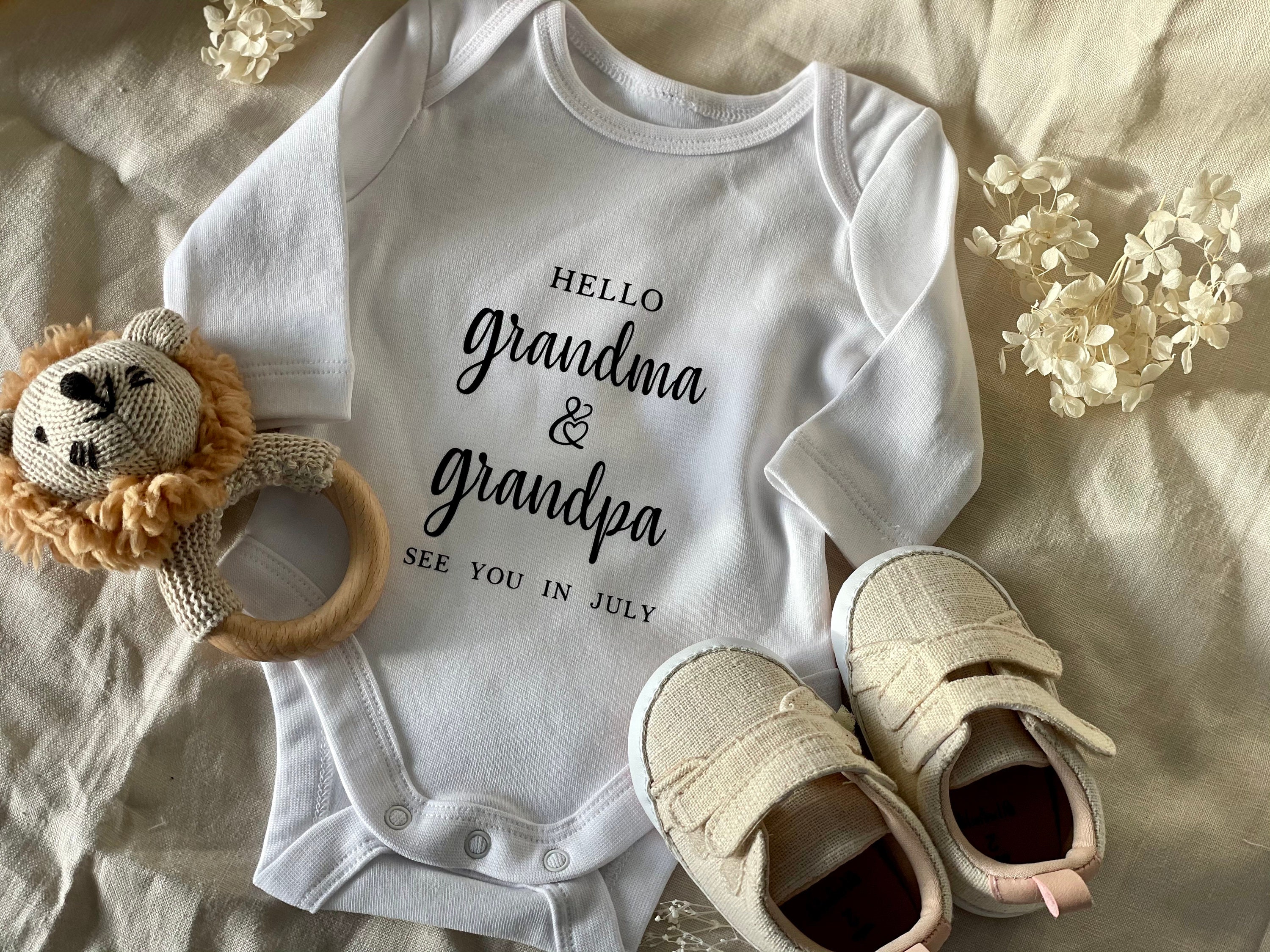 Baby Announcement Grandparent Pregnancy Announcement Etsy UK