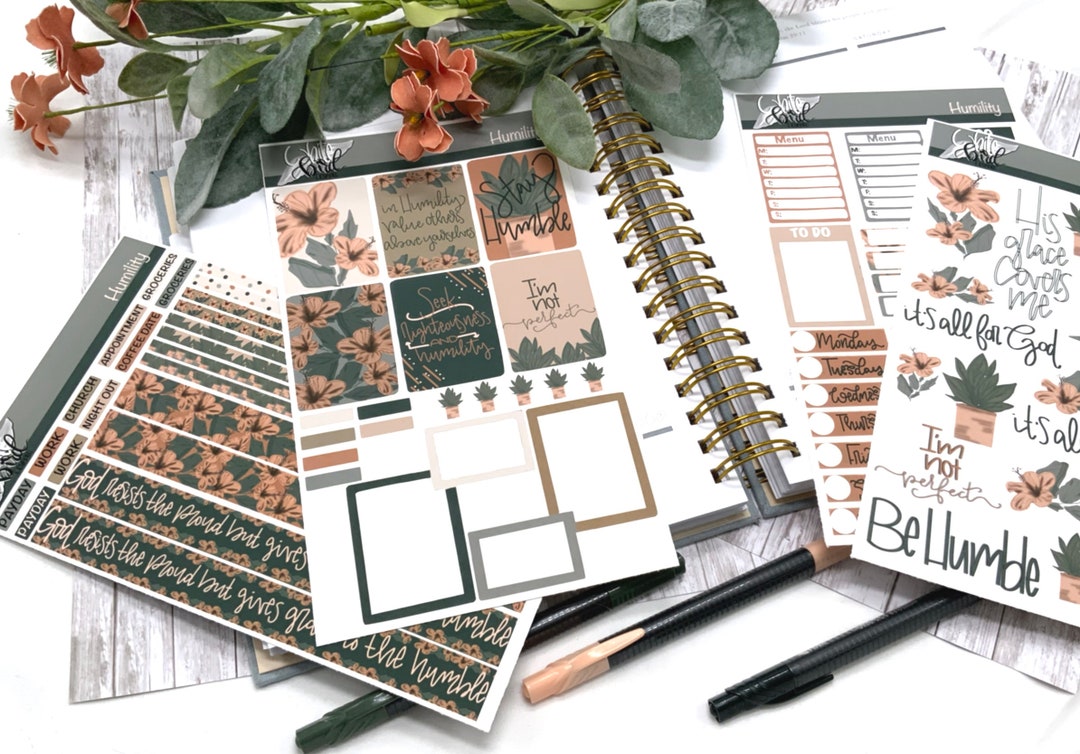 Humility Faith Sticker Sheets or as a Set for Planners - Etsy