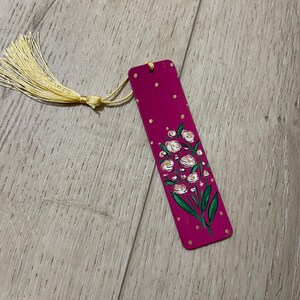 Hand Painted Wooden Bookmark| Hand Lettered| loved|Bookmark| Bible Accessories| Book Lover Gift| Christian Gifts