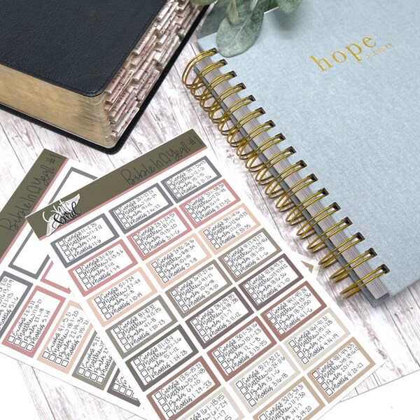 Bible Reading Planner Stickers - Etsy