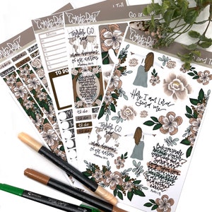 Go Tell Faith Planner Stickers| christian Planner Stickers| Bible Journaling Stickers|Faith Sticker Sheets