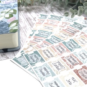 Sandy Beach Bible tabs|Laminated Vinyl Sticker Tabs| Old Testament| New Testament