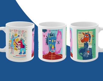 Bojacke Horseman Art Gallery Tasse - Wie gesehen in Herb Kazazz's Office - Neo-Expressionismus, neo-expressionistische Gemälde