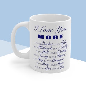 Brooklyn Nine-Nine Friendship and/or Romance &quot;I Love You More Than&quot; Cute Funny Mug