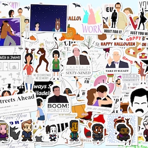 Wybierz własny zestaw naklejek! Zestaw 3, 5, 10, 15, 20 lub 25! Wiele fandomów: Bob's Burgers, Bojack, Good Place, Brooklyn 99, Hamilton, +Więcej!